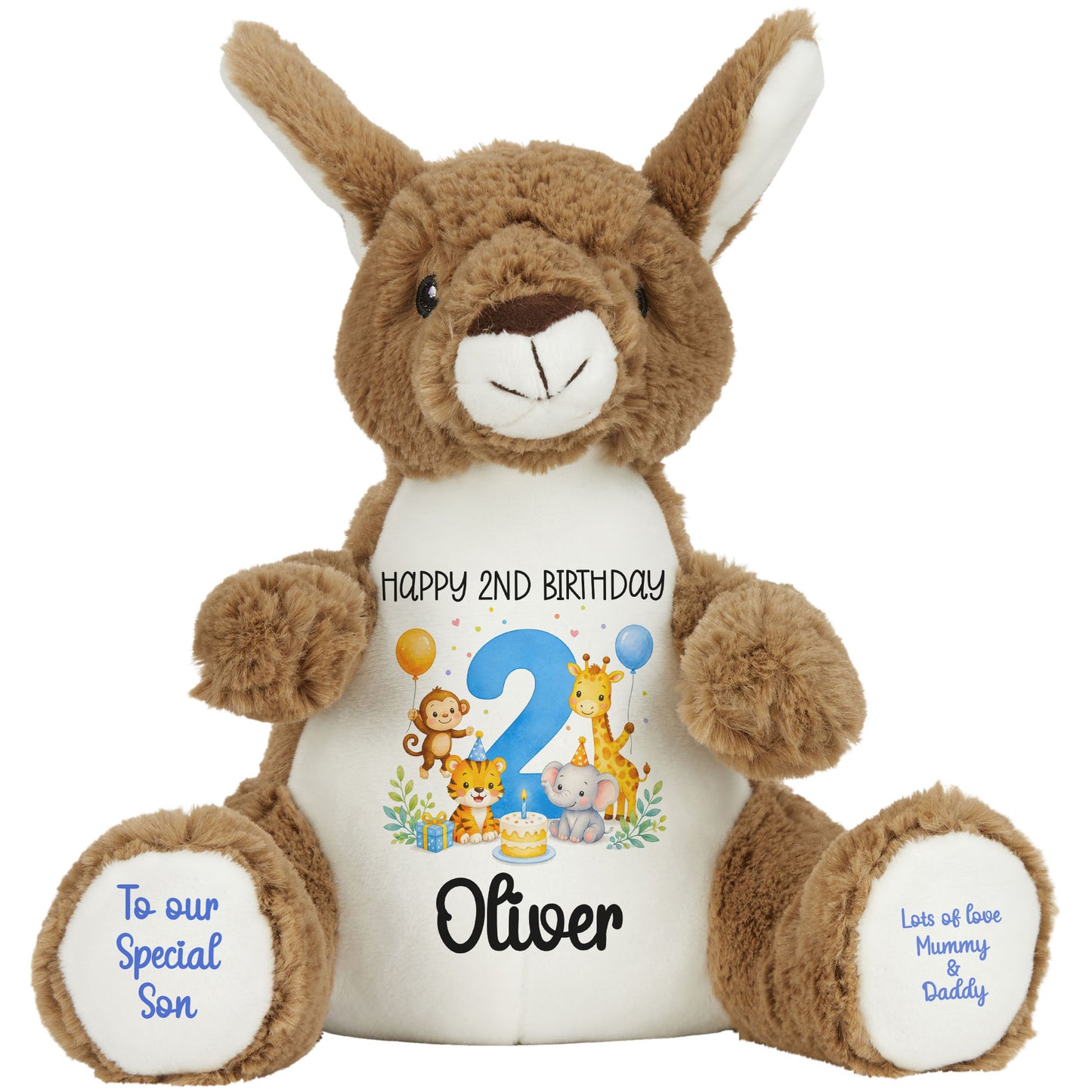 kangaroo teddy personalised teddy bear