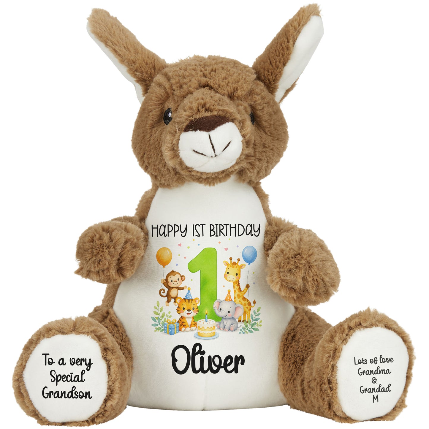 kangaroo teddy personalised teddy bear