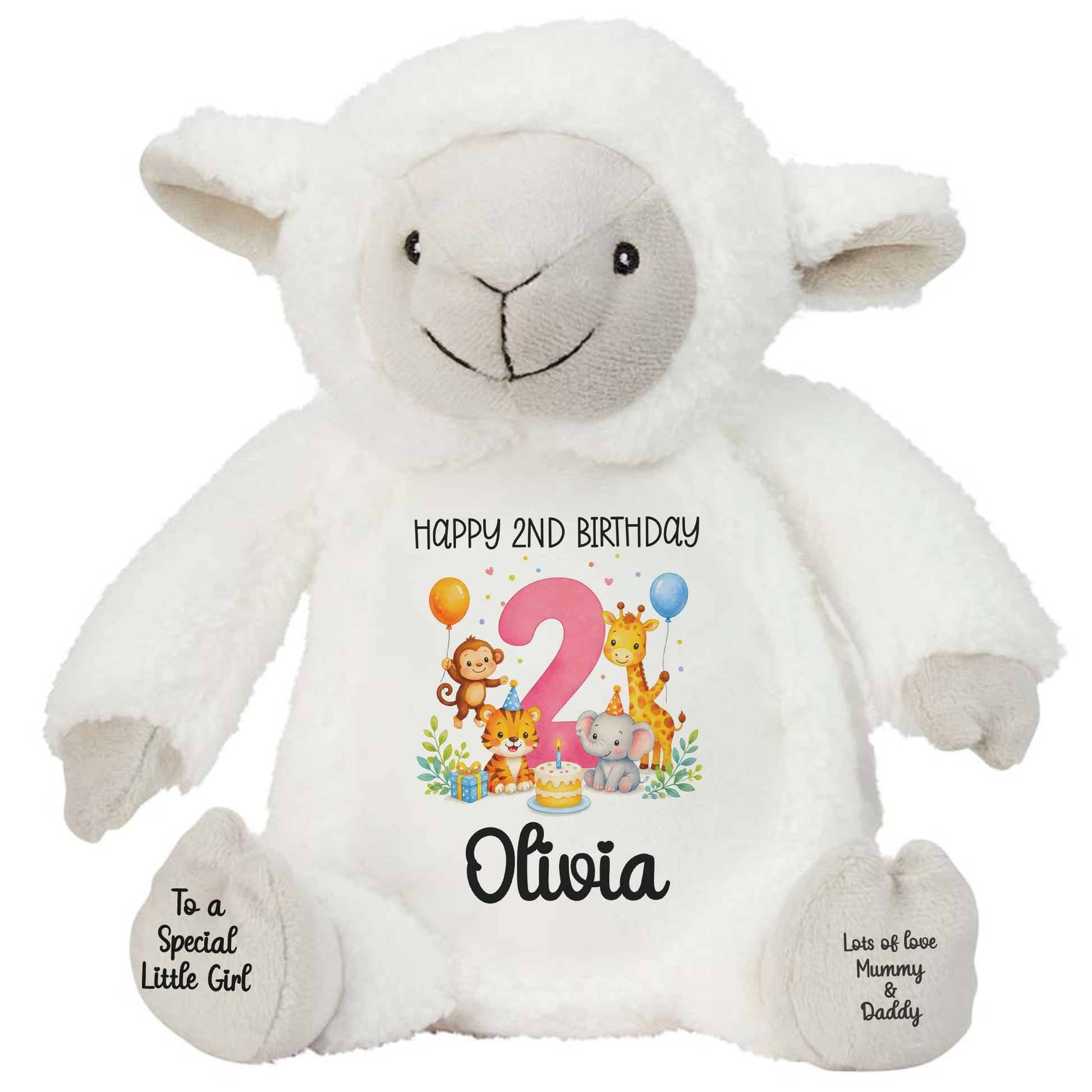 lamb teddy personalised teddy bear