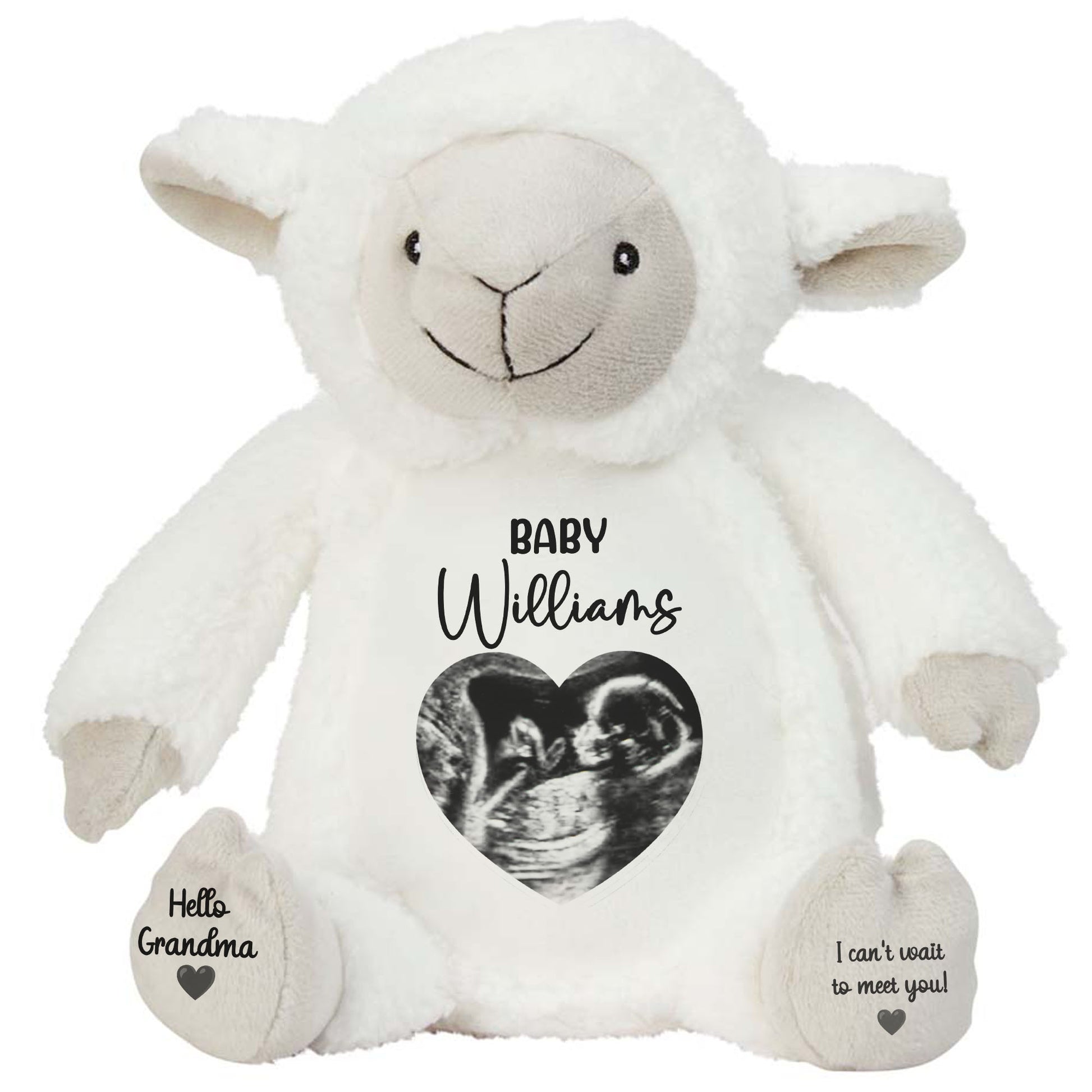 lamb teddy personalised teddy bear