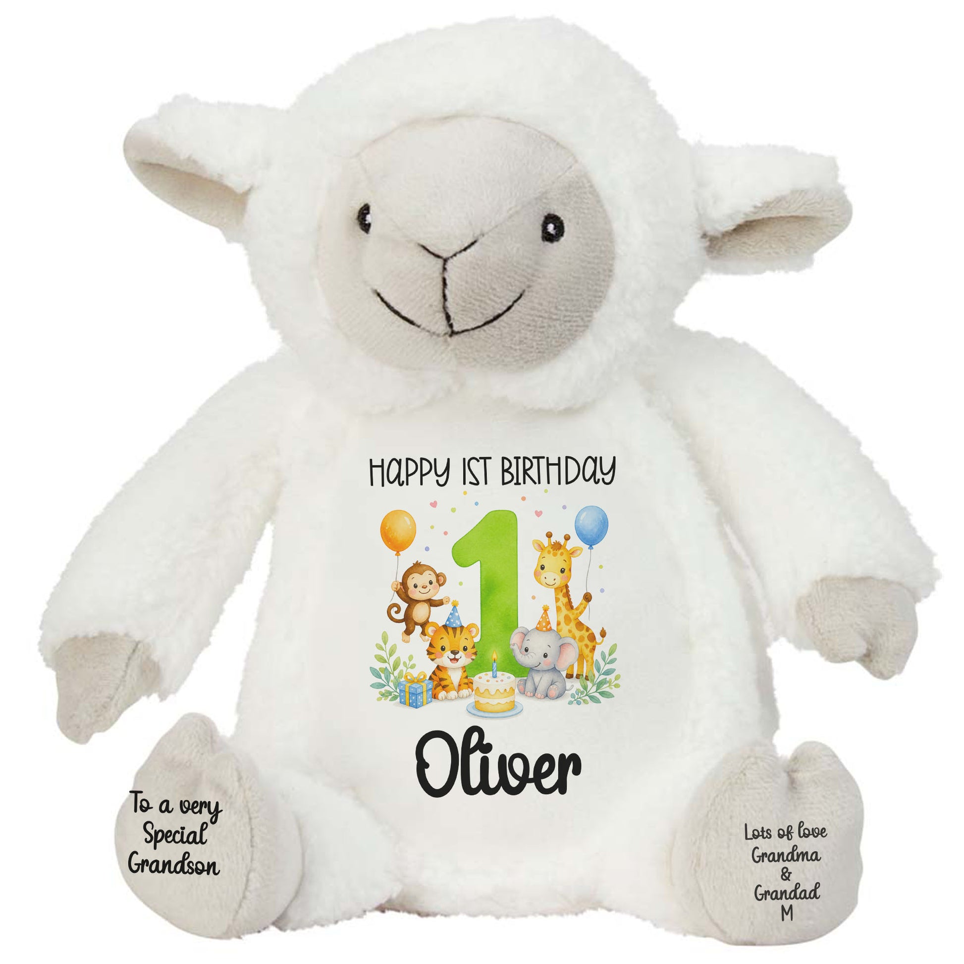 lamb teddy personalised teddy bear