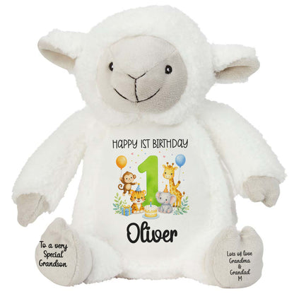 lamb teddy personalised teddy bear