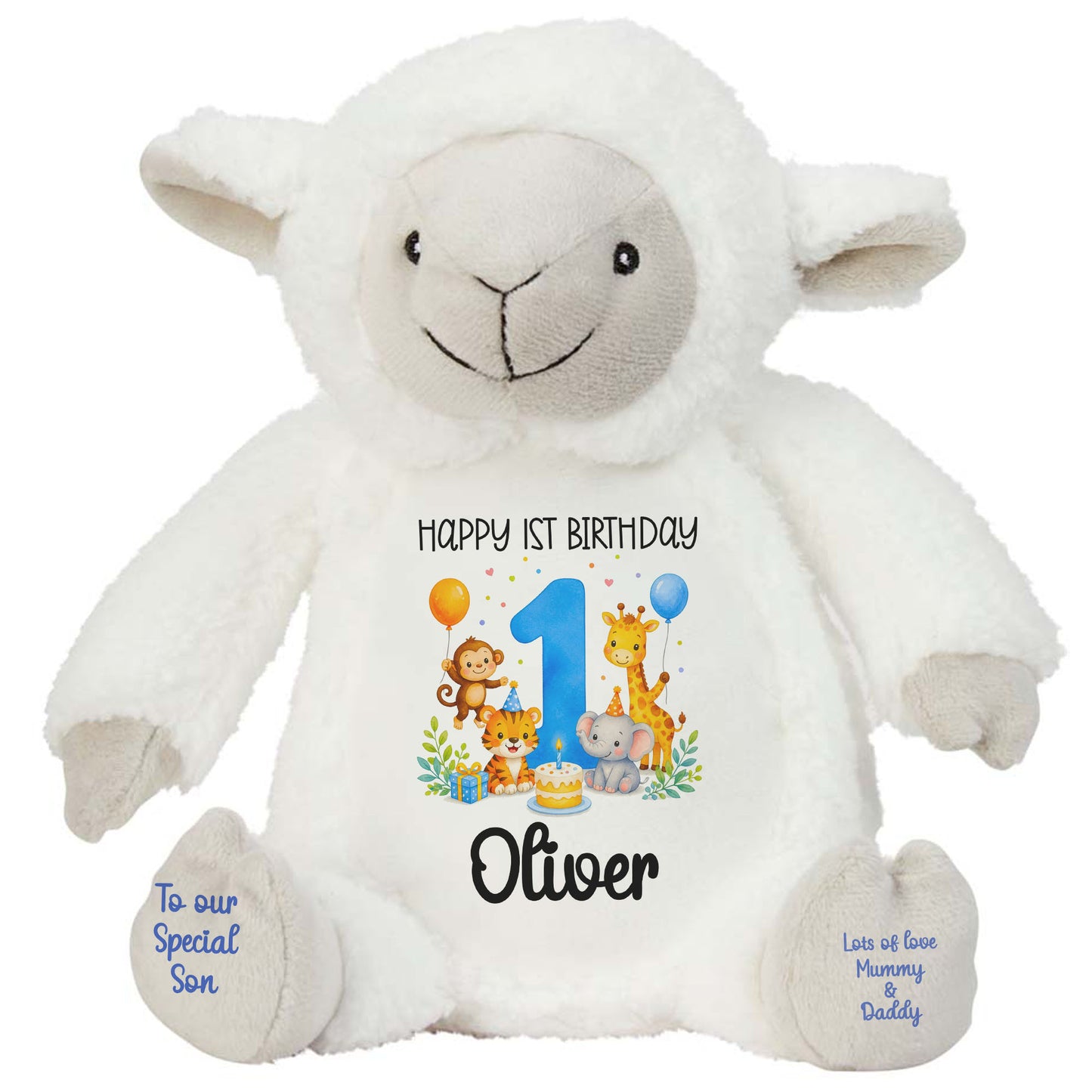 lamb teddy personalised teddy bear
