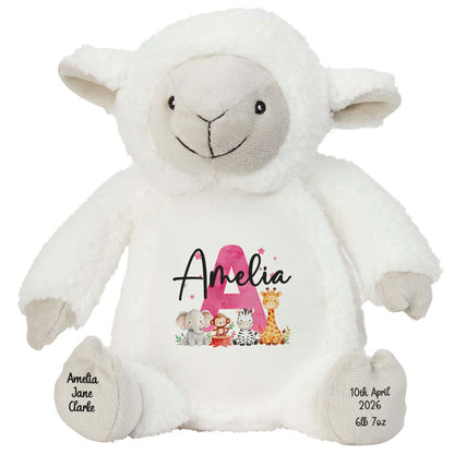 lamb teddy personalised teddy bear