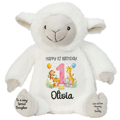 lamb teddy personalised teddy bear
