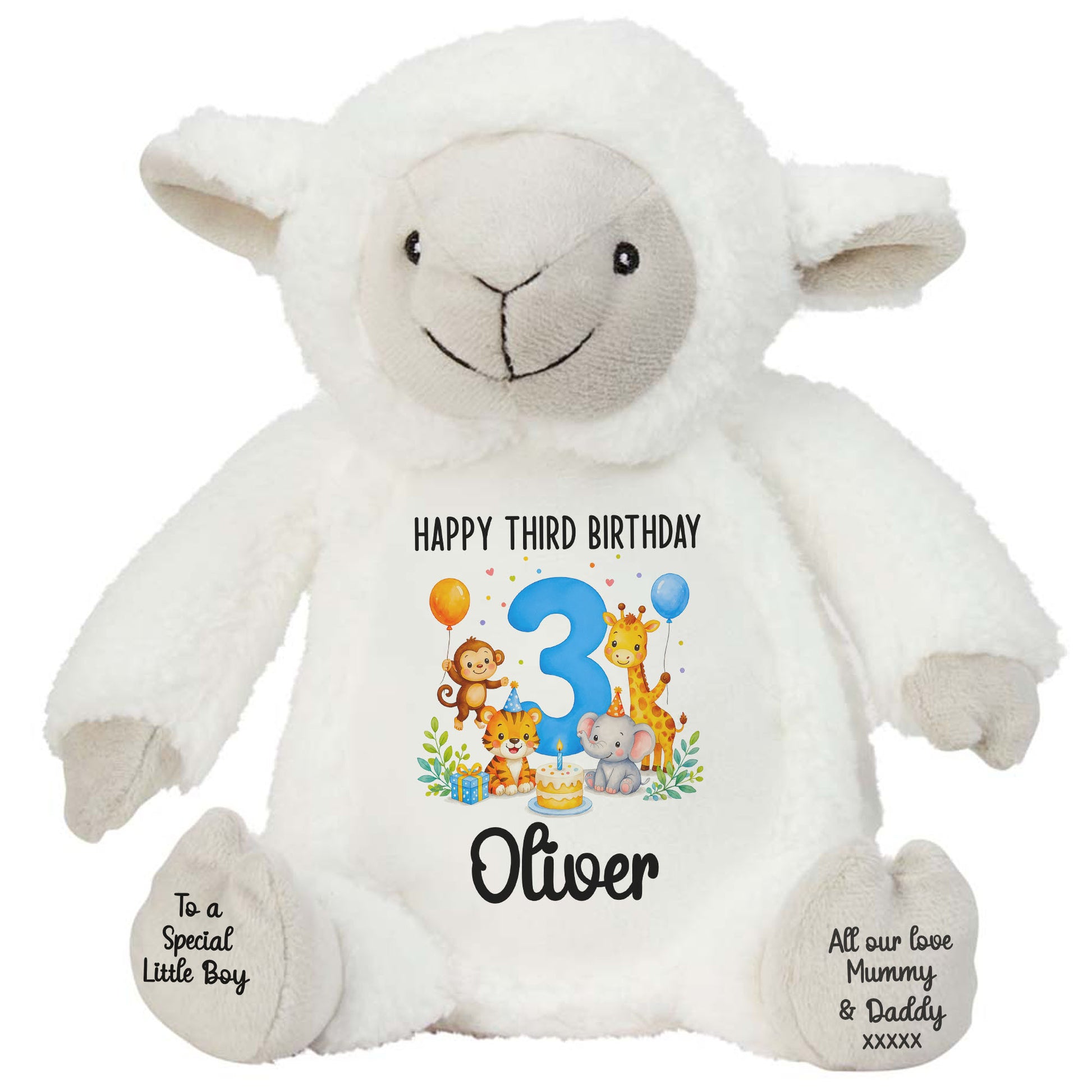 lamb teddy personalised teddy bear