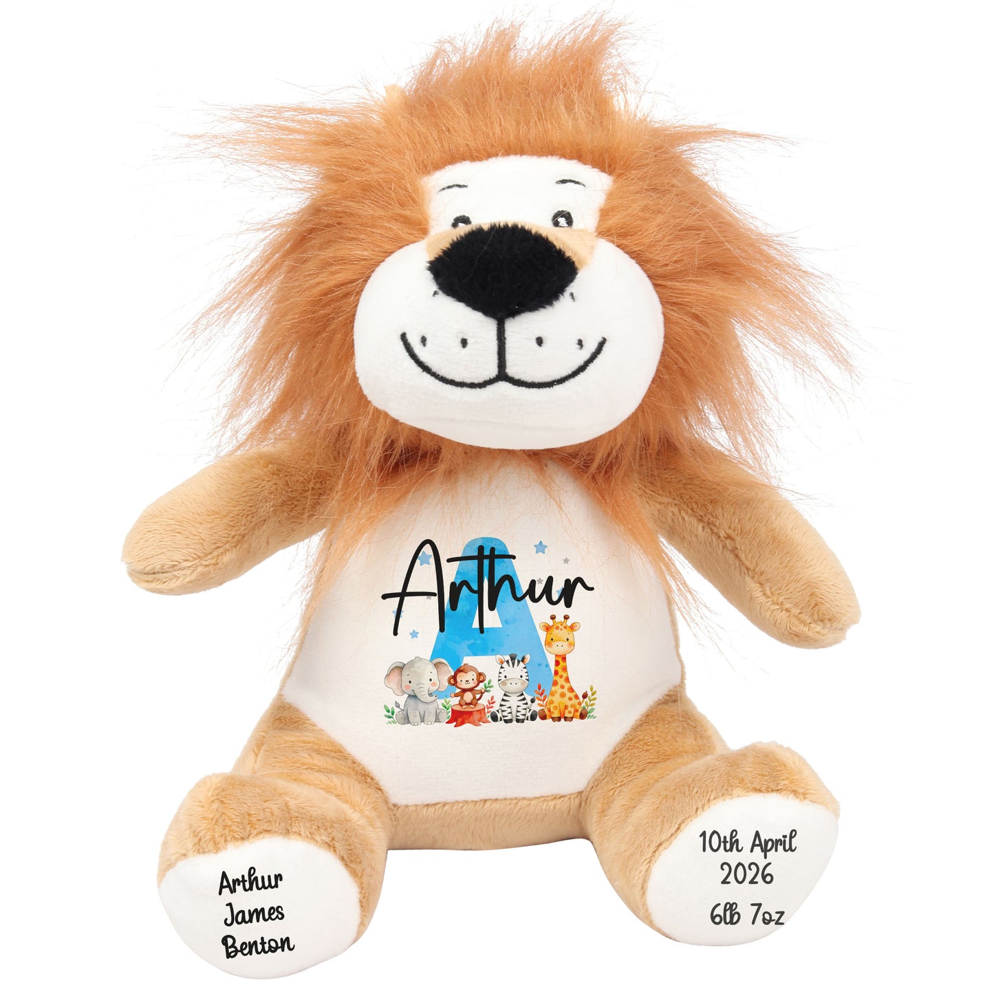 lion teddy personalised teddy bear