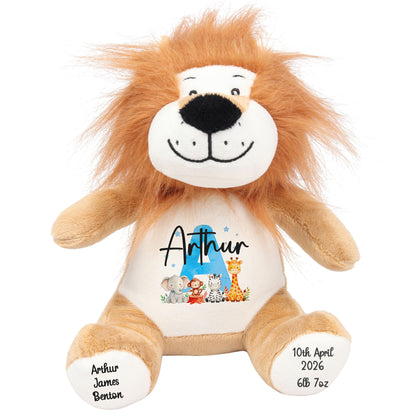 lion teddy personalised teddy bear