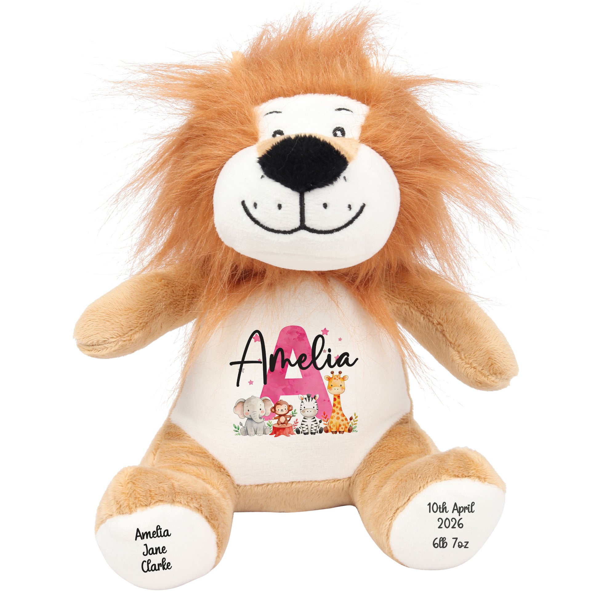 lion teddy personalised teddy bear