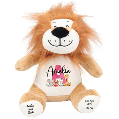 lion teddy personalised teddy bear