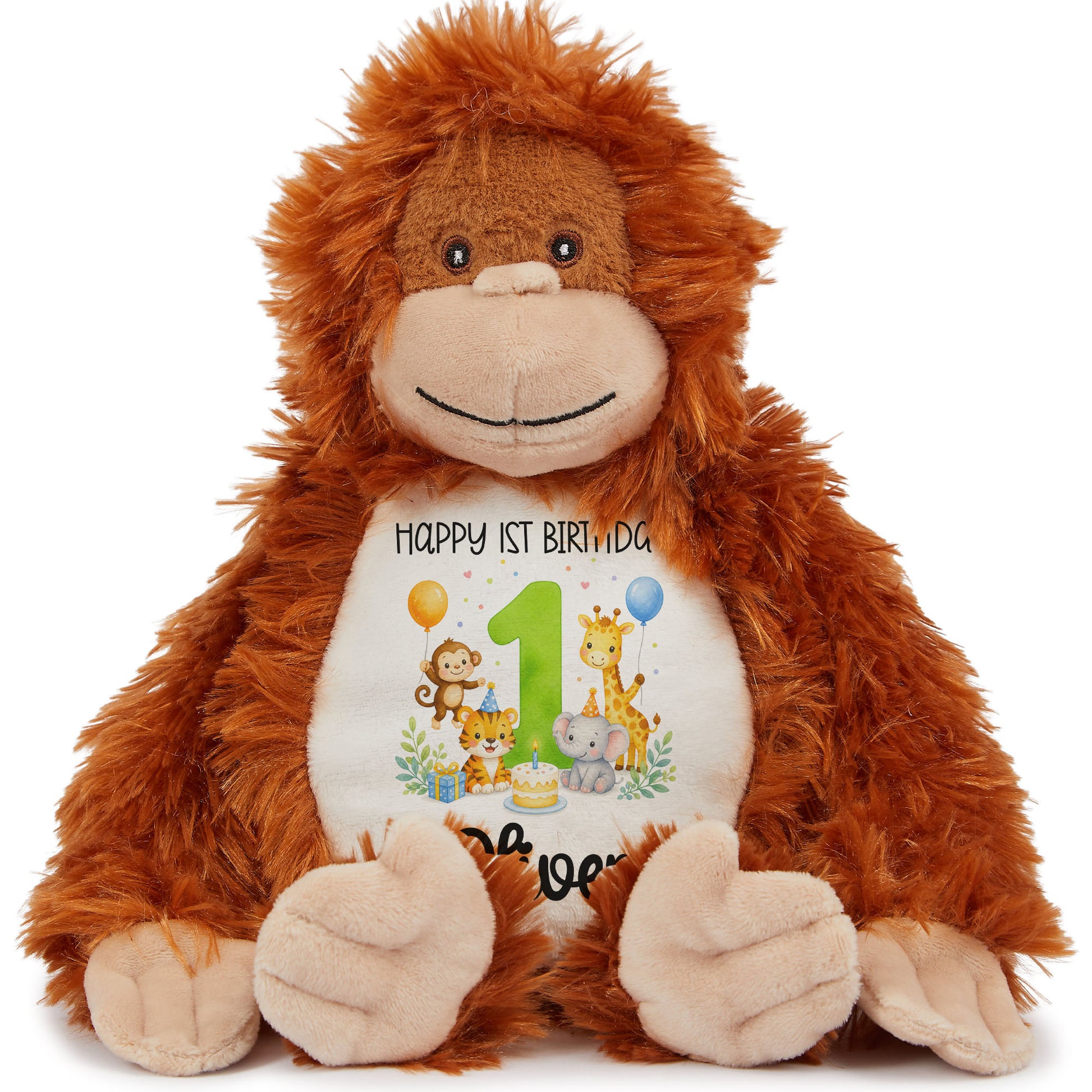 orangutan teddy personalised teddy bear