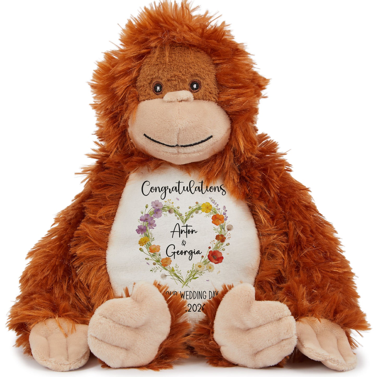 orangutan teddy personalised teddy bear