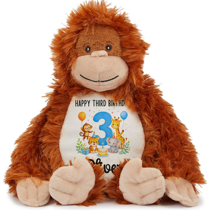 orangutan teddy personalised teddy bear