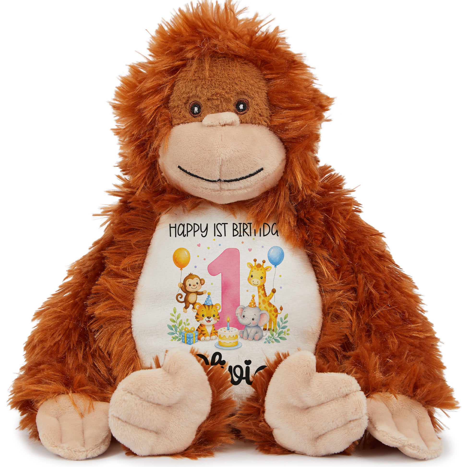 orangutan teddy personalised teddy bear