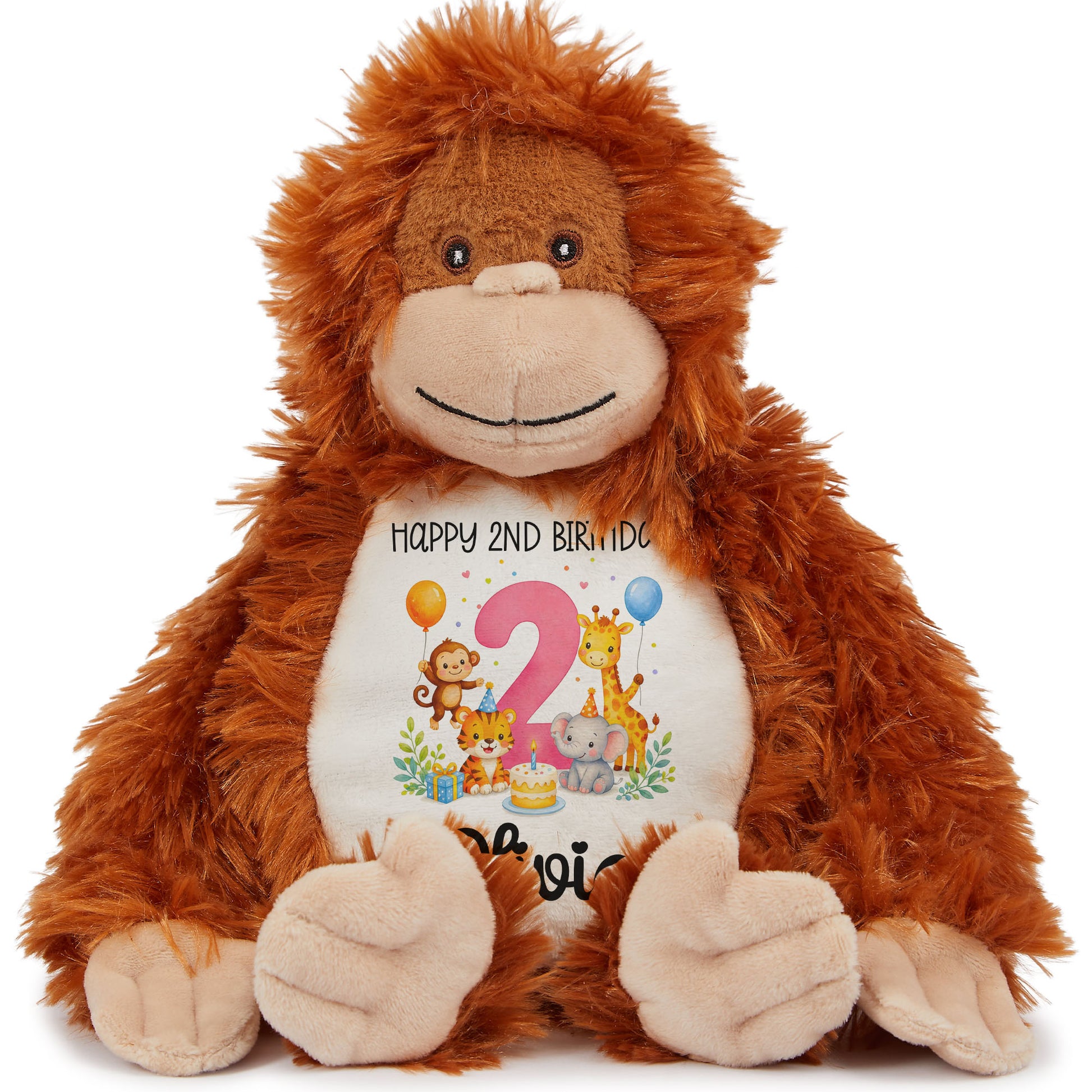 orangutan teddy personalised teddy bear