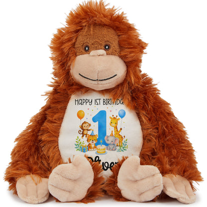 orangutan teddy personalised teddy bear