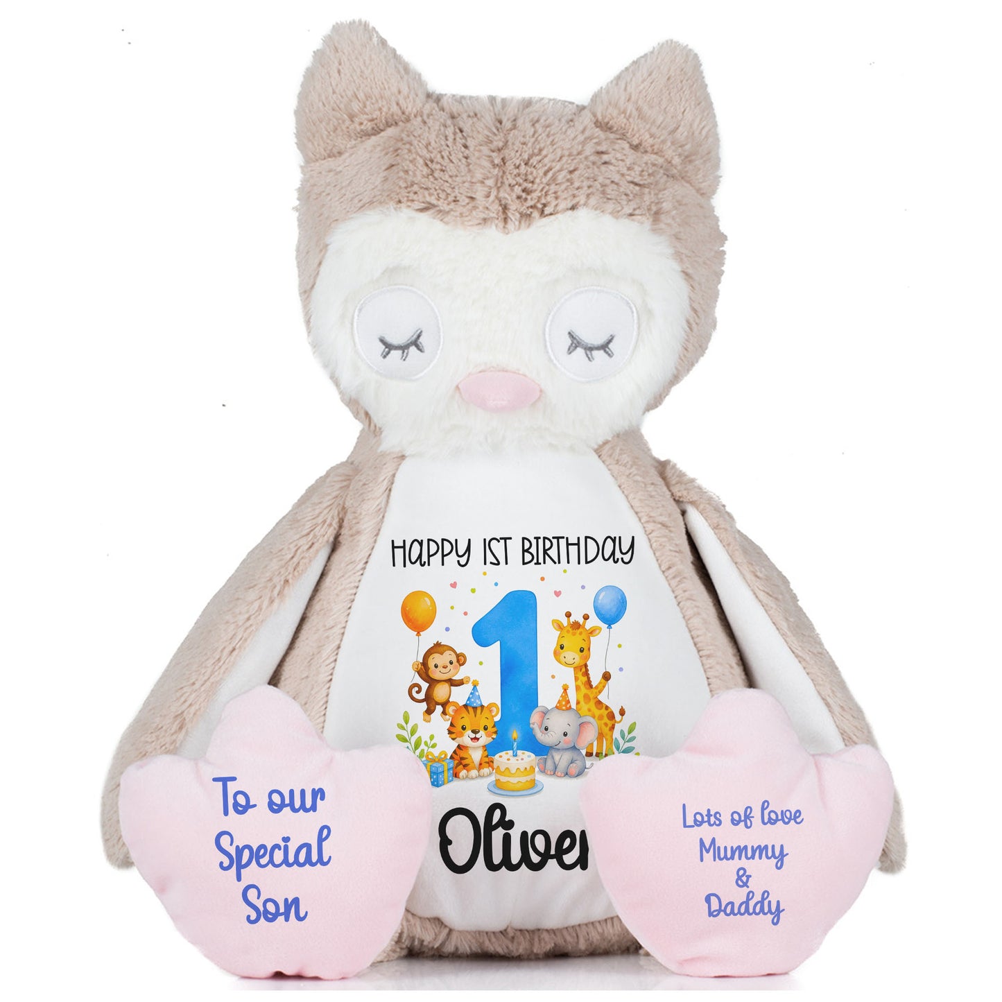 owl teddy personalised teddy bear