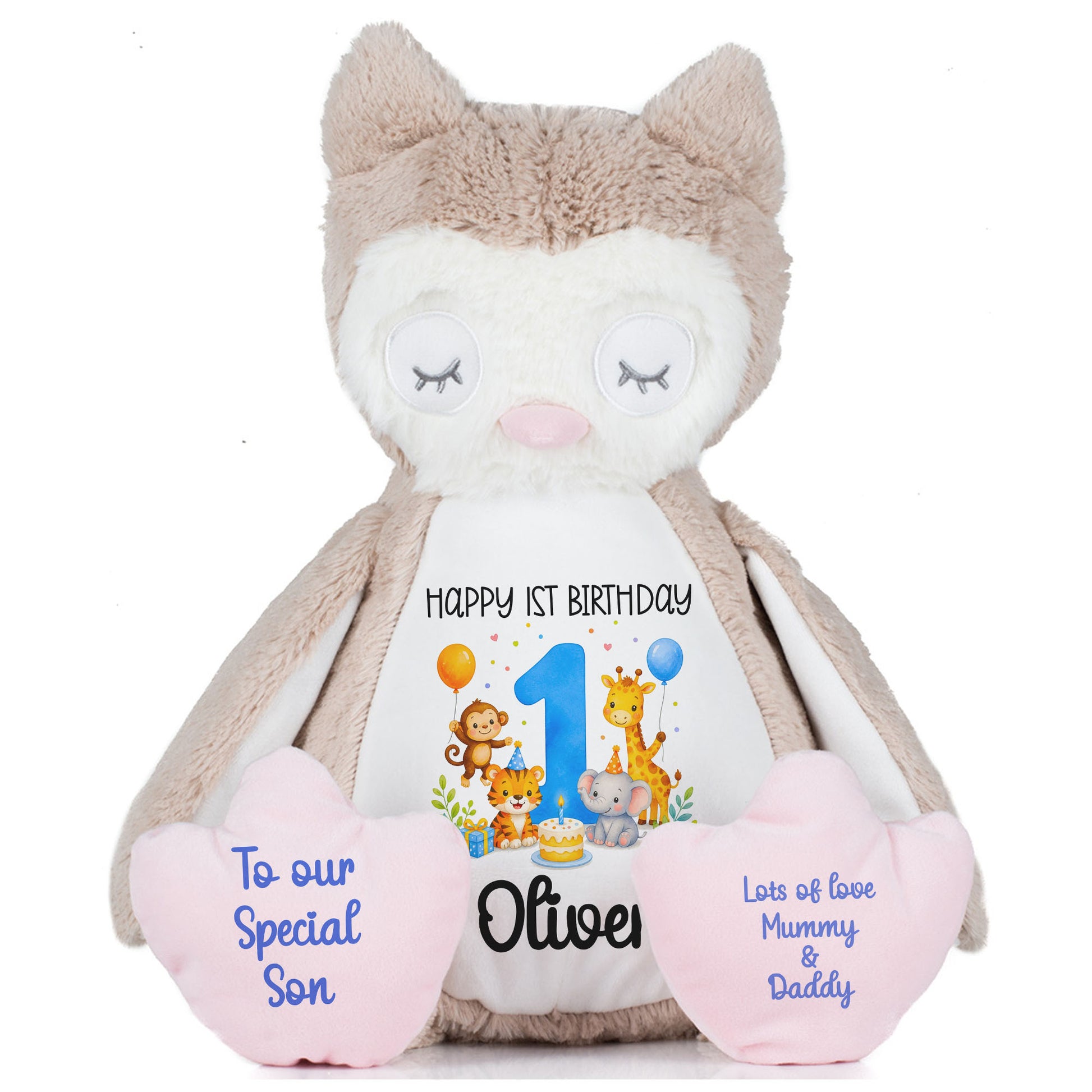 owl teddy personalised teddy bear
