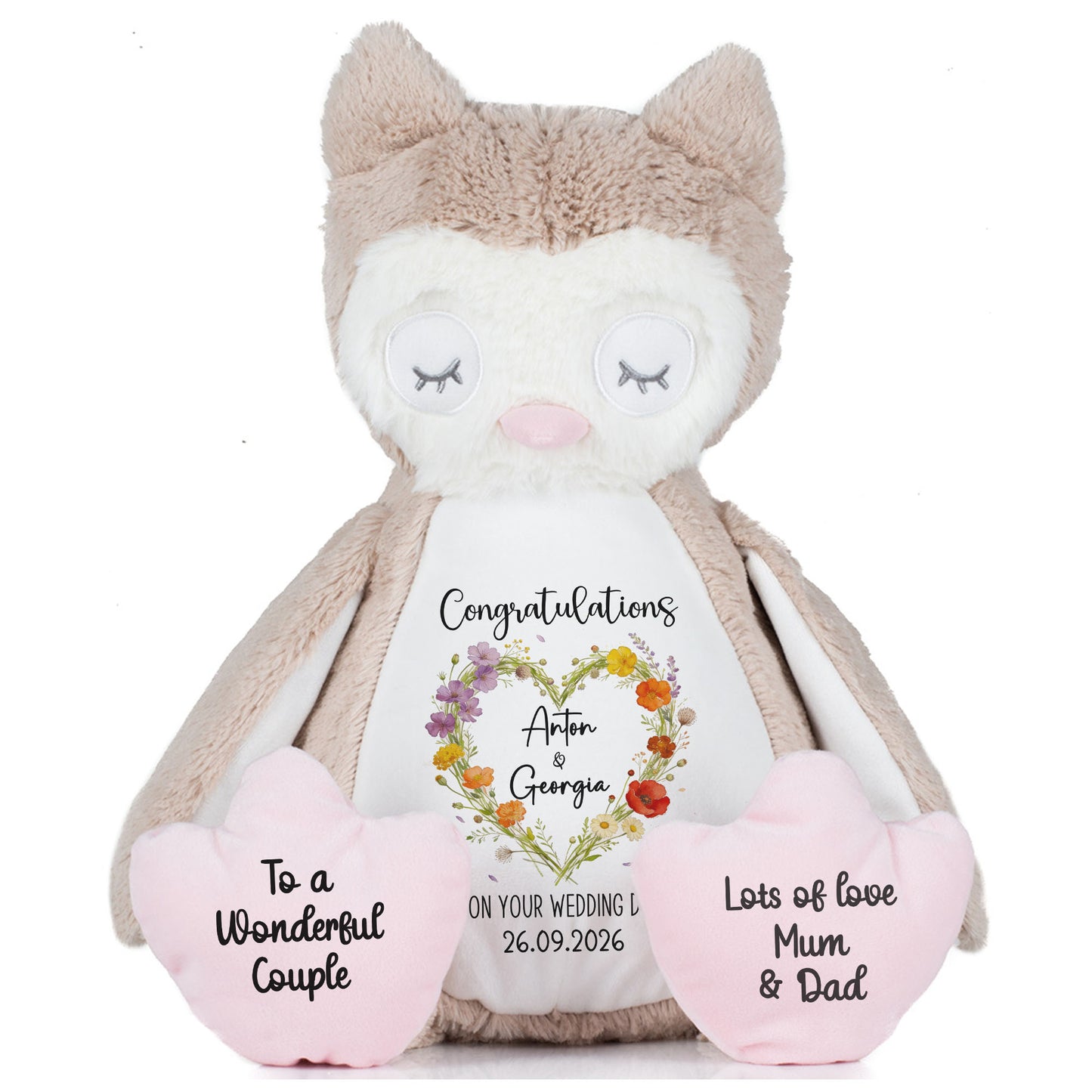 owl teddy personalised teddy bear