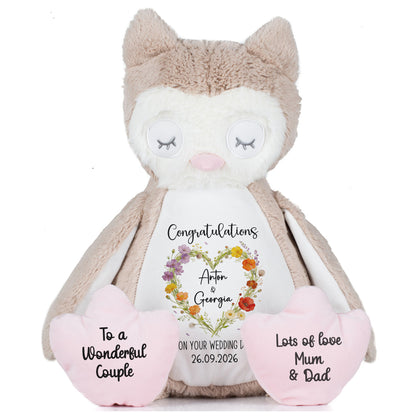 owl teddy personalised teddy bear