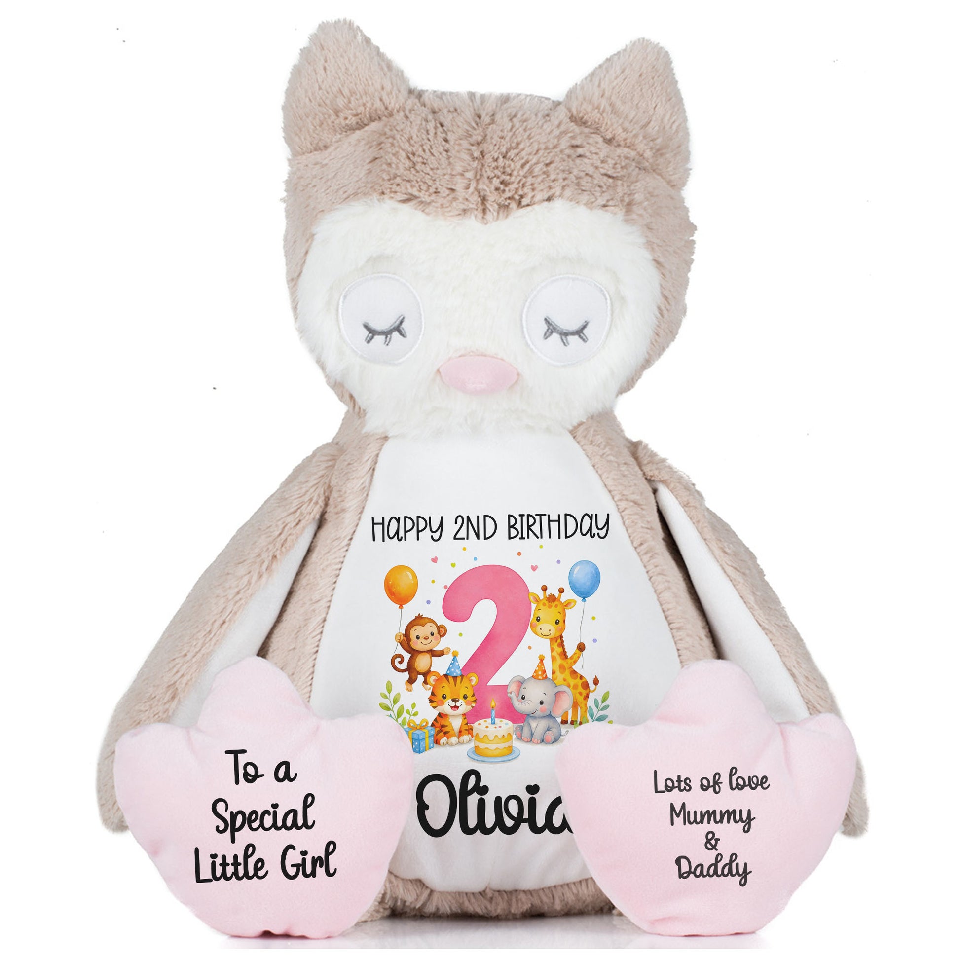 owl teddy personalised teddy bear