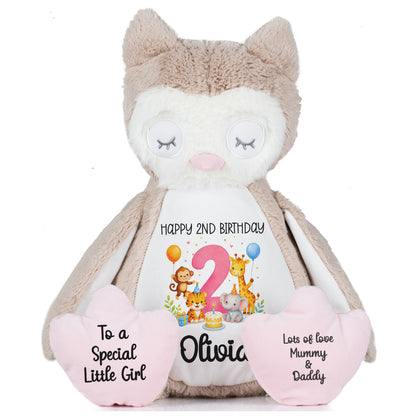 owl teddy personalised teddy bear