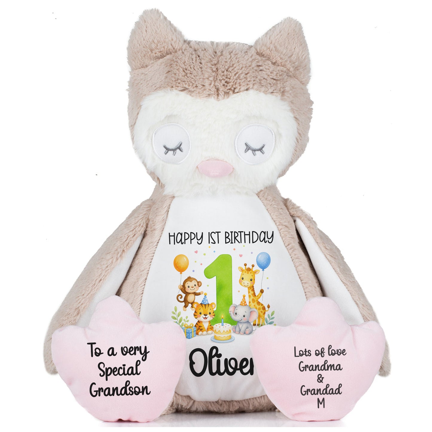 owl teddy personalised teddy bear
