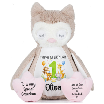 owl teddy personalised teddy bear