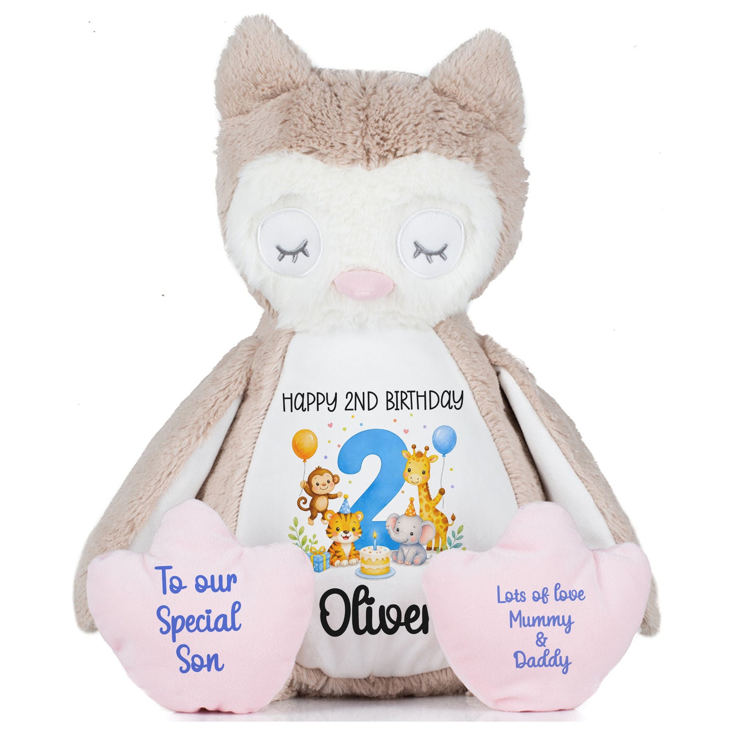 owl teddy personalised teddy bear