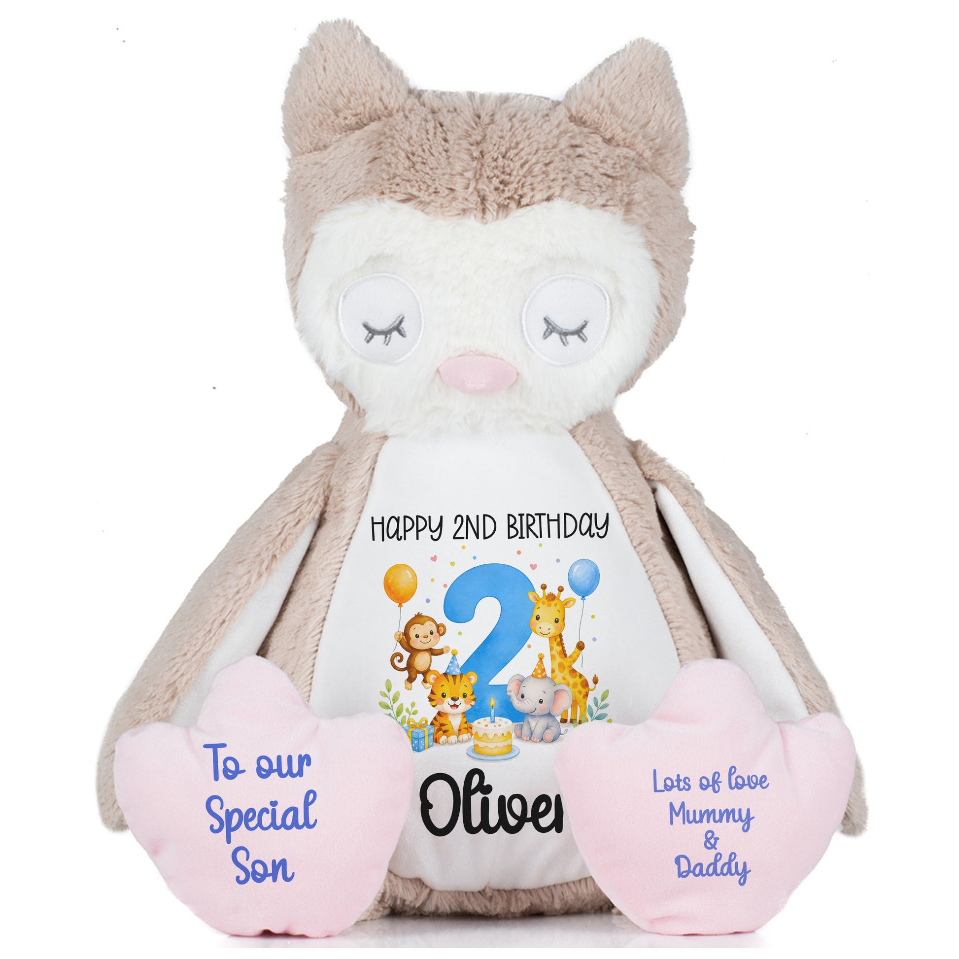 owl teddy personalised teddy bear