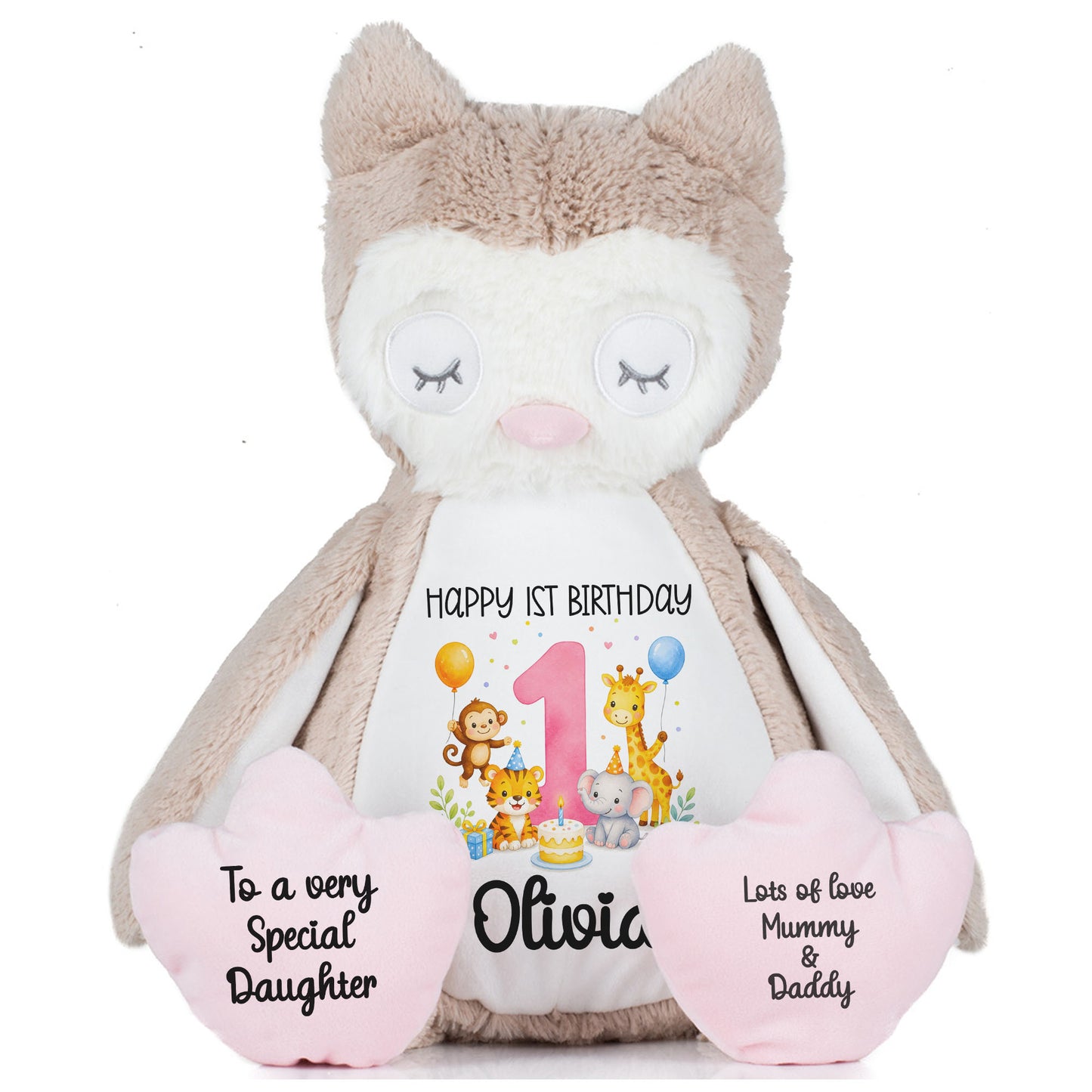 owl teddy personalised teddy bear