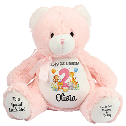 pink teddy bear personalised teddy bear