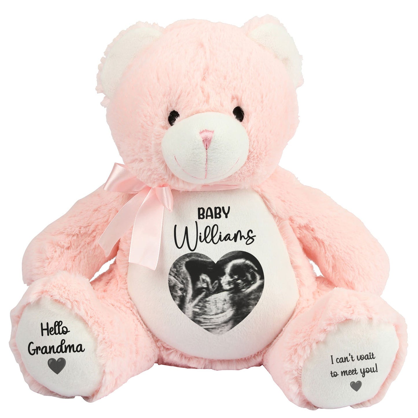 pink teddy bear personalised teddy bear