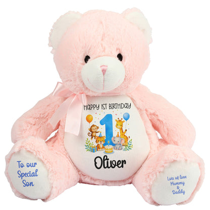 pink teddy bear personalised teddy bear