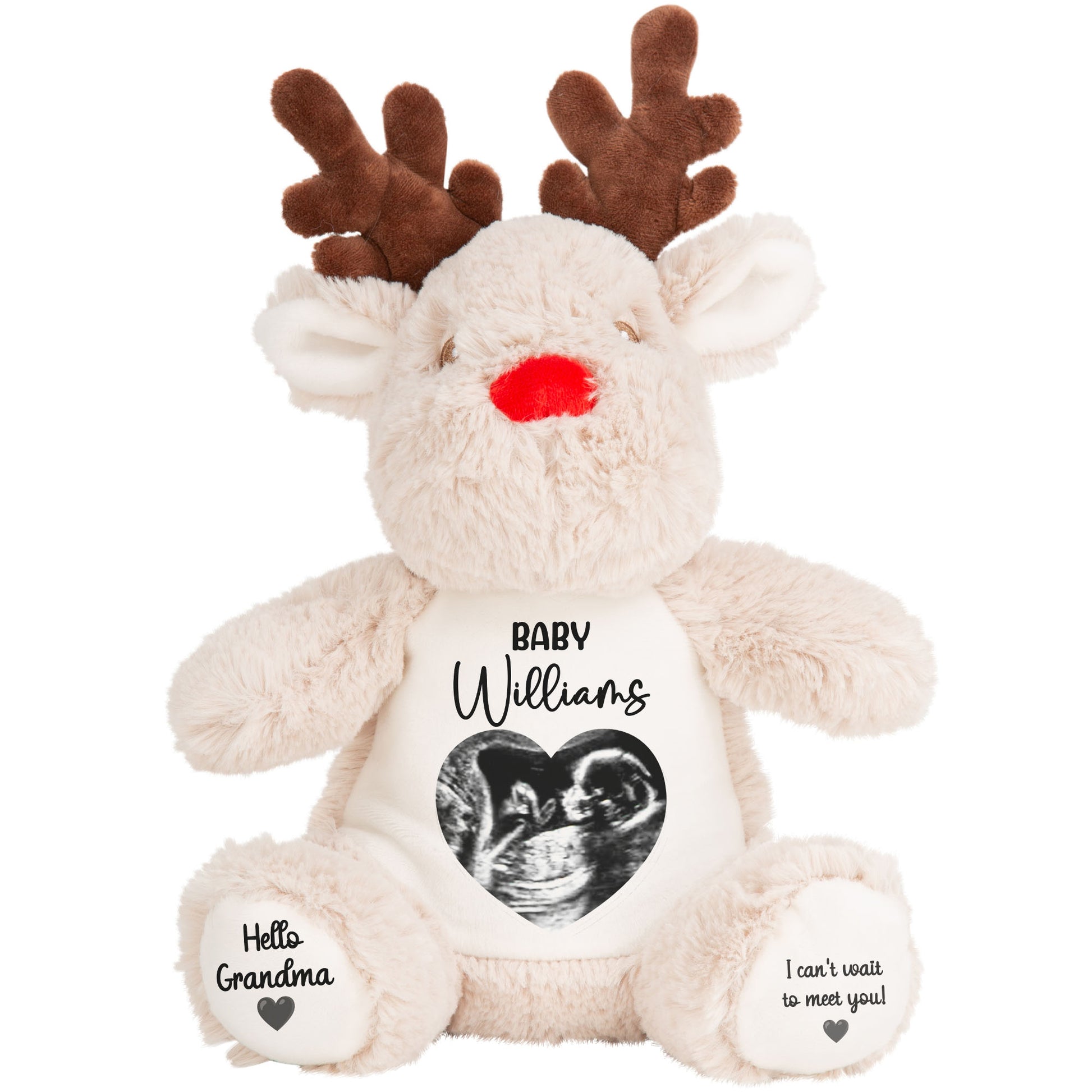 reindeer teddy personalised teddy bear