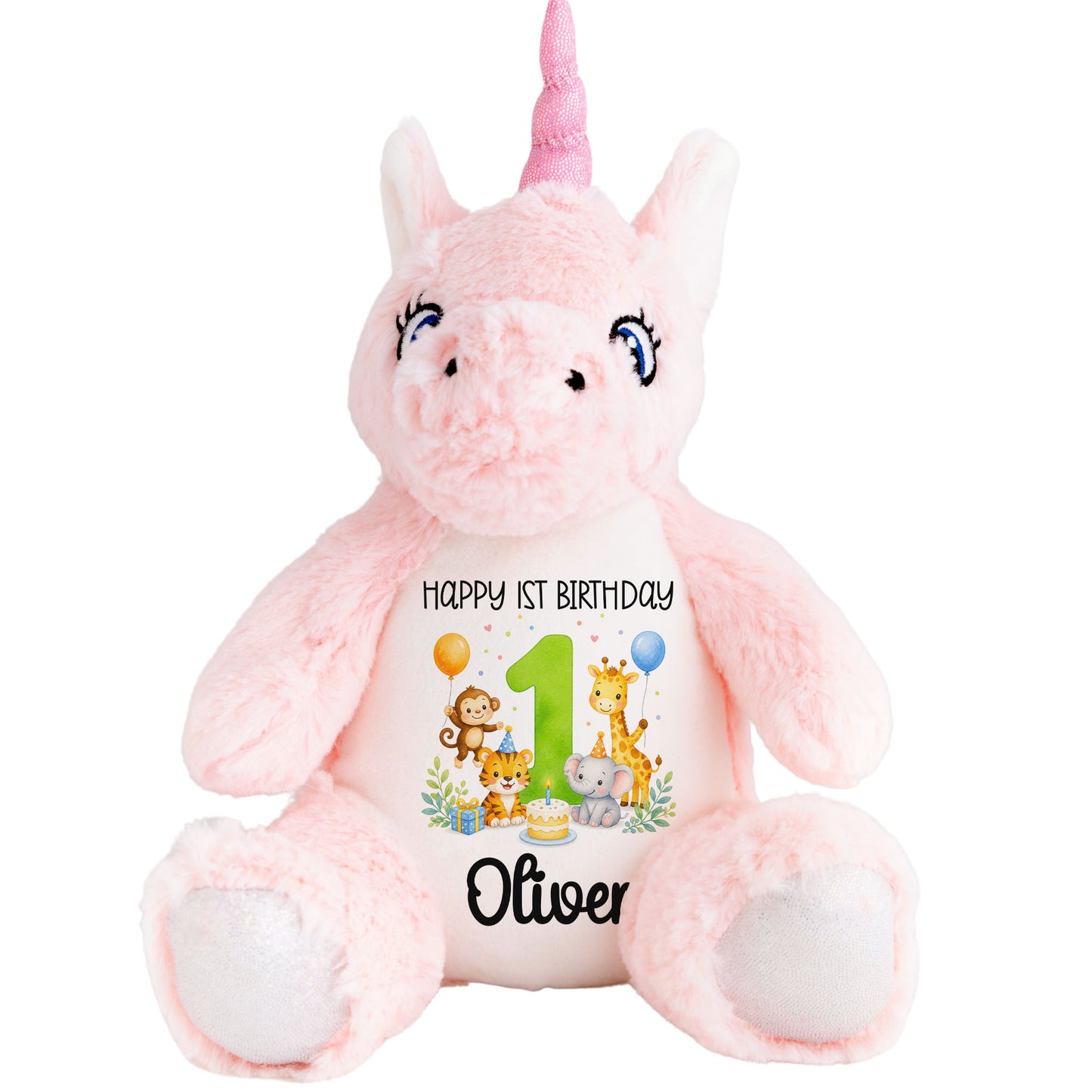 unicorn teddy personalised teddy bear