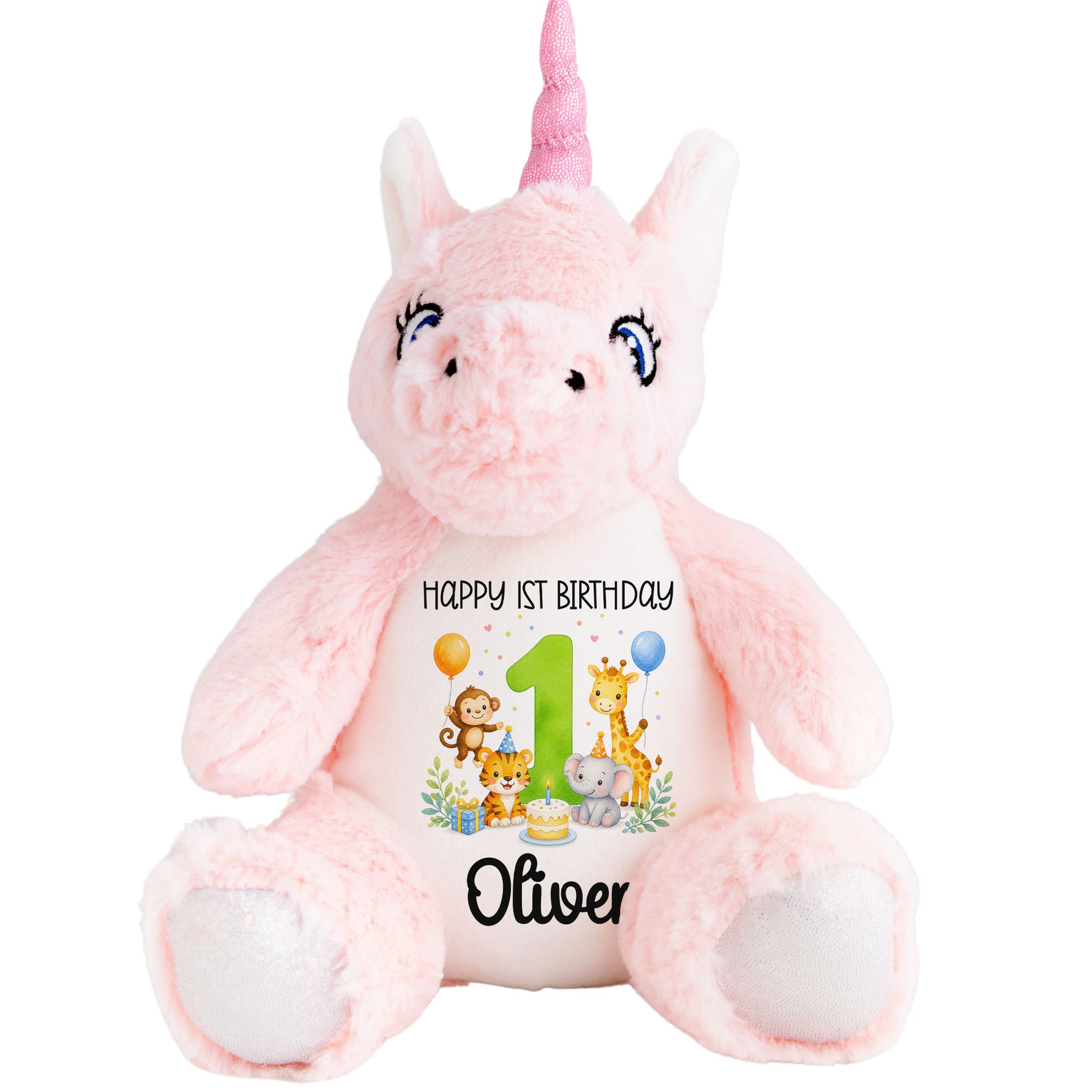 unicorn teddy personalised teddy bear