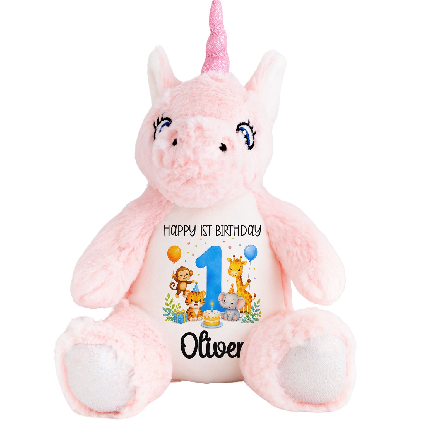 unicorn teddy personalised teddy bear