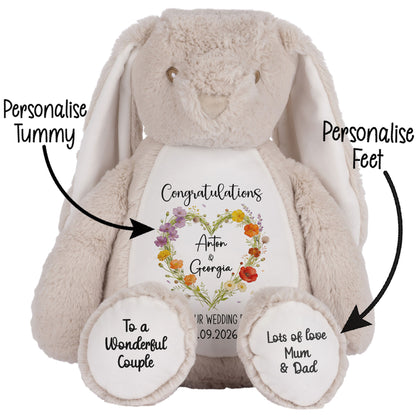 Personalised 'Congratulations on Your Wedding Day' Teddy Bear