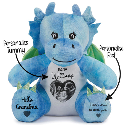 Personalised Pregnancy Reveal Baby Scan Photo Teddy Bear