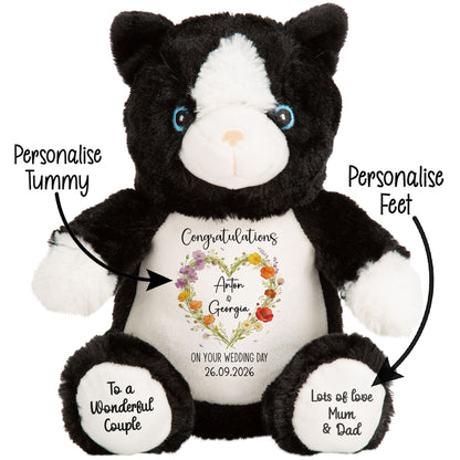 Personalised 'Congratulations on Your Wedding Day' Teddy Bear