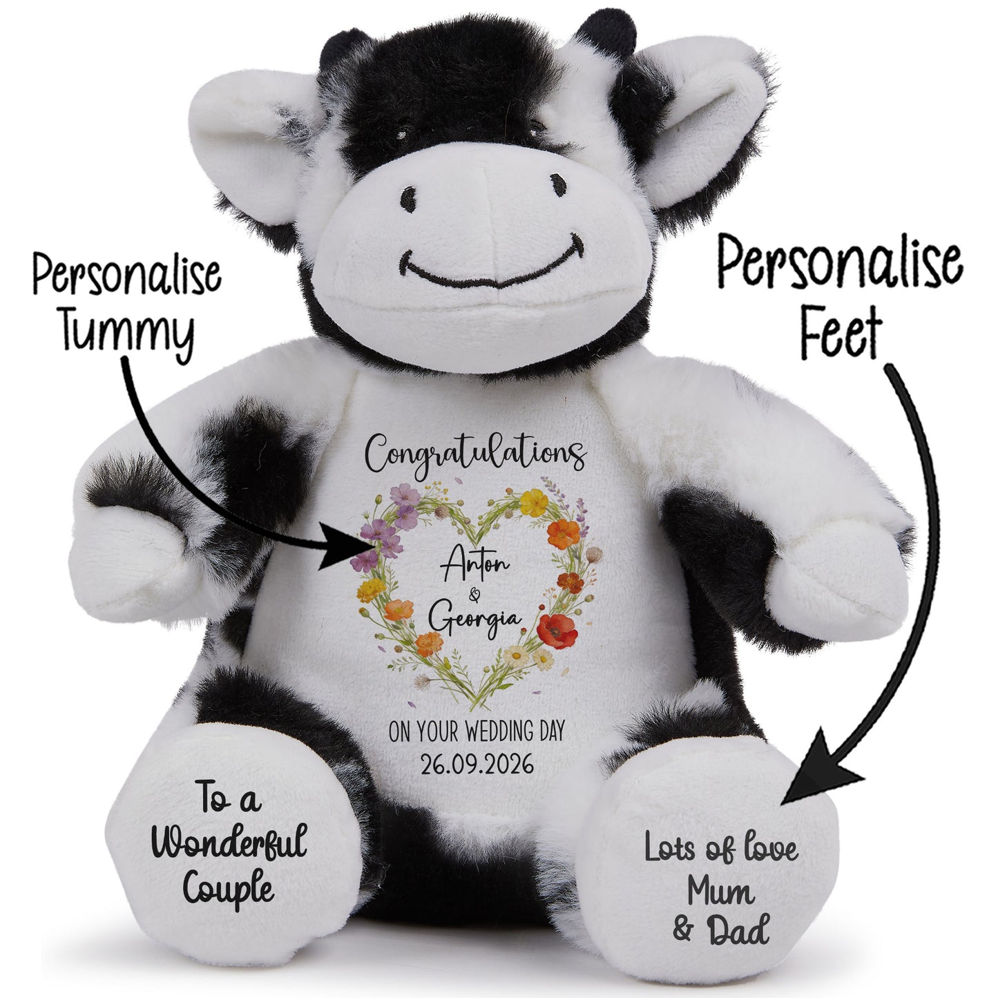 Personalised 'Congratulations on Your Wedding Day' Teddy Bear