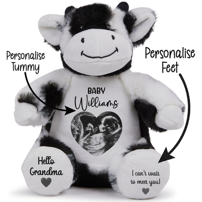 Personalised Pregnancy Reveal Baby Scan Photo Teddy Bear