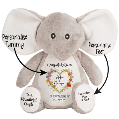 Personalised 'Congratulations on Your Wedding Day' Teddy Bear