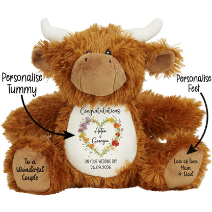 Personalised 'Congratulations on Your Wedding Day' Teddy Bear