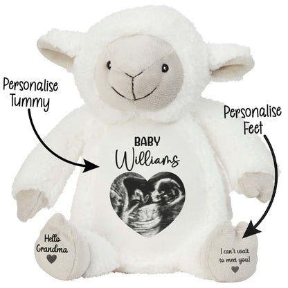 Personalised Pregnancy Reveal Baby Scan Photo Teddy Bear