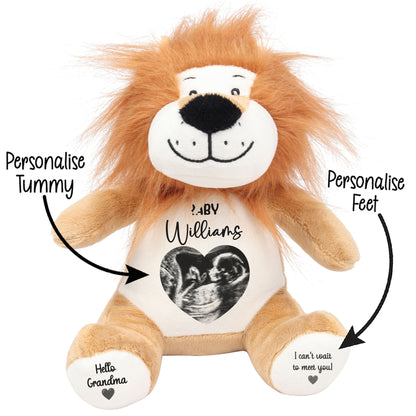 Personalised Pregnancy Reveal Baby Scan Photo Teddy Bear