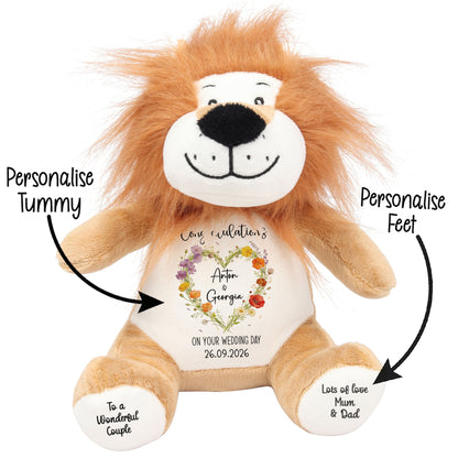 Personalised 'Congratulations on Your Wedding Day' Teddy Bear
