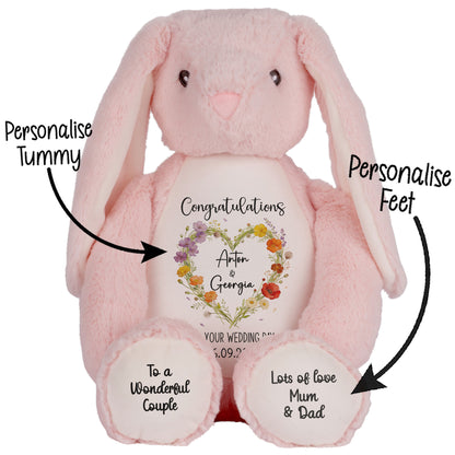 Personalised 'Congratulations on Your Wedding Day' Teddy Bear