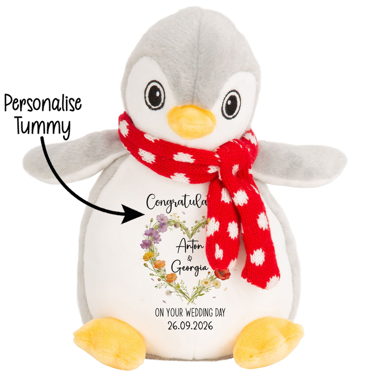 Personalised 'Congratulations on Your Wedding Day' Teddy Bear